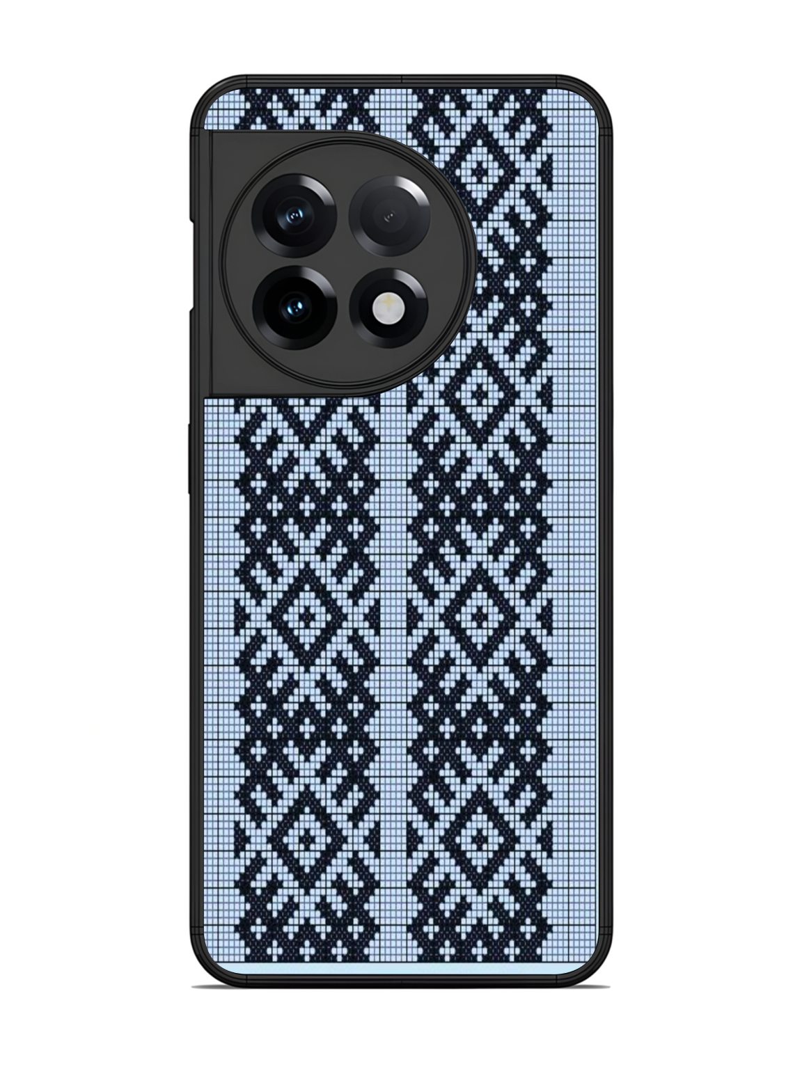 Blue Knitted Pattern Phone Case for OnePlus 11R 1