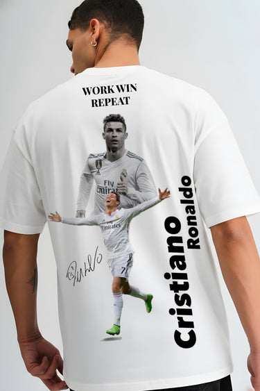 Cristiano Ronaldo Trophy Legacy Oversized T-Shirt – CR7 "You Can Do It" Fan Tee India