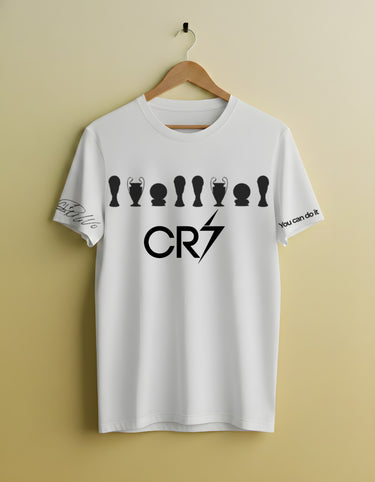 Cristiano Ronaldo Trophy Legacy Oversized T-Shirt – CR7 "You Can Do It" Fan Tee India