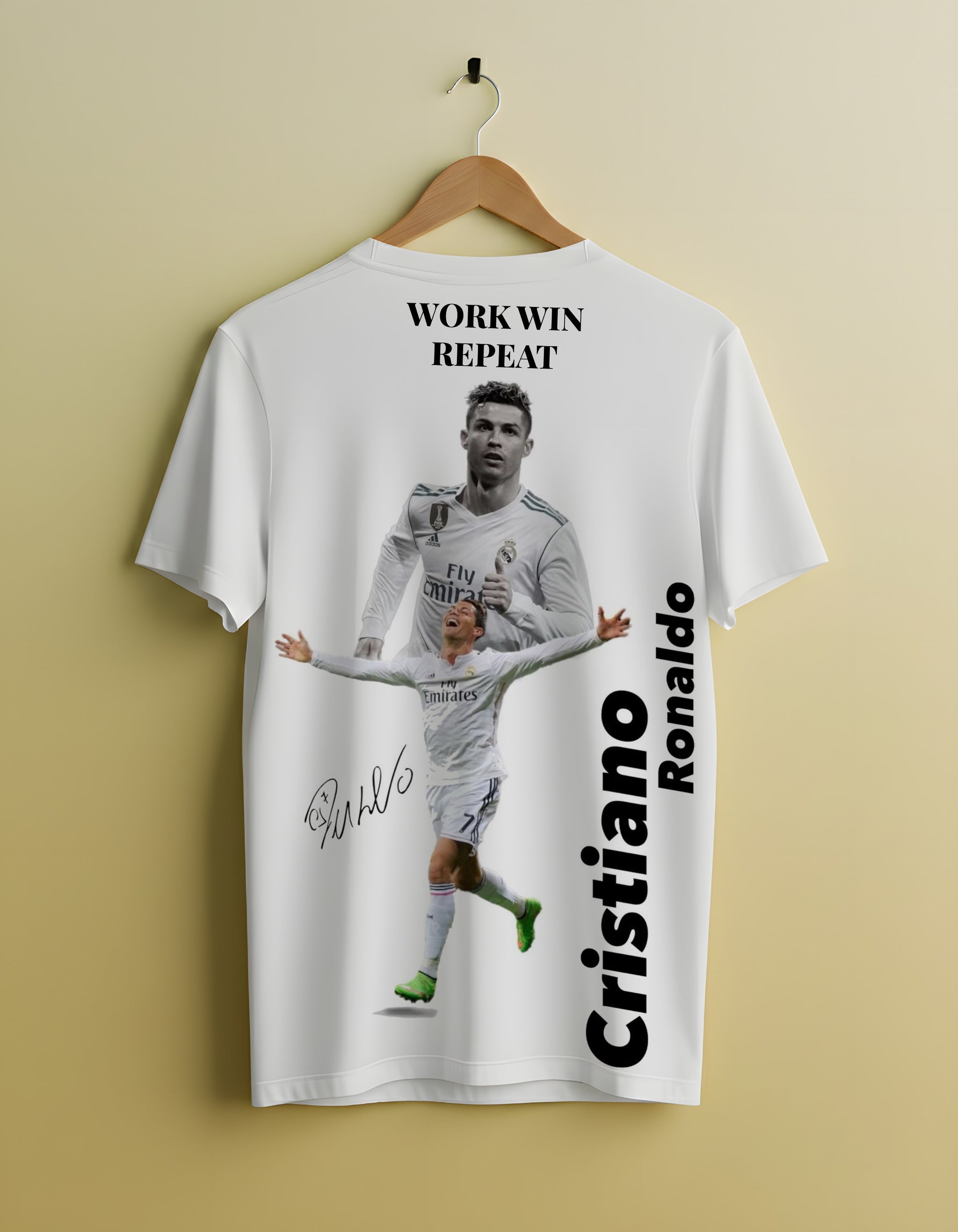 Cristiano Ronaldo Trophy Legacy Oversized T-Shirt – CR7 "You Can Do It" Fan Tee India