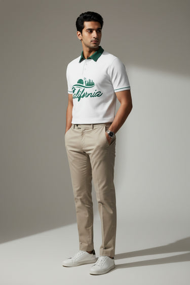 California Coast Club White Polo T-Shirt 2