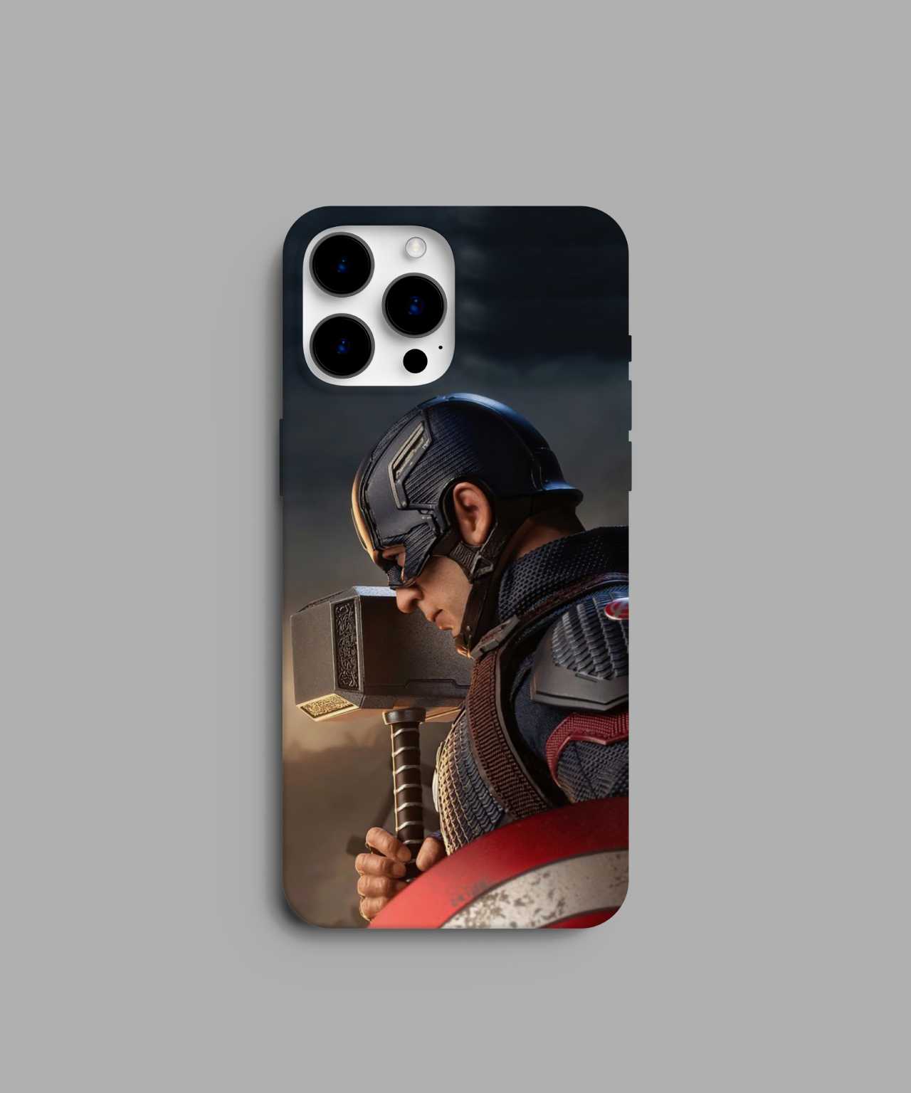 Captain America with hammer phone case - PopCase