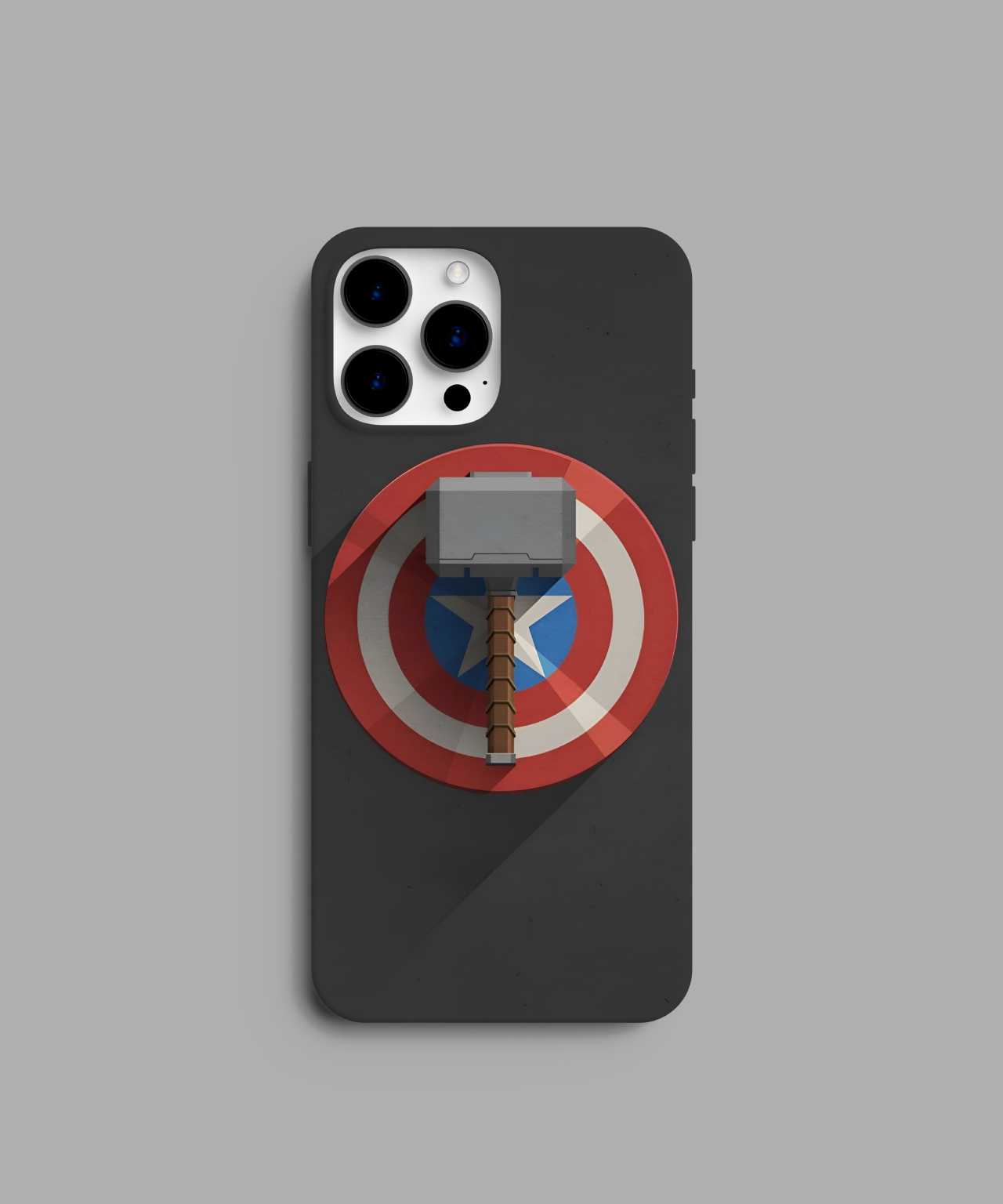 Captain shield with Hammer phone case - PopCase