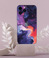 Cascade Fluid Blue Pink Art Mobile Skin 2