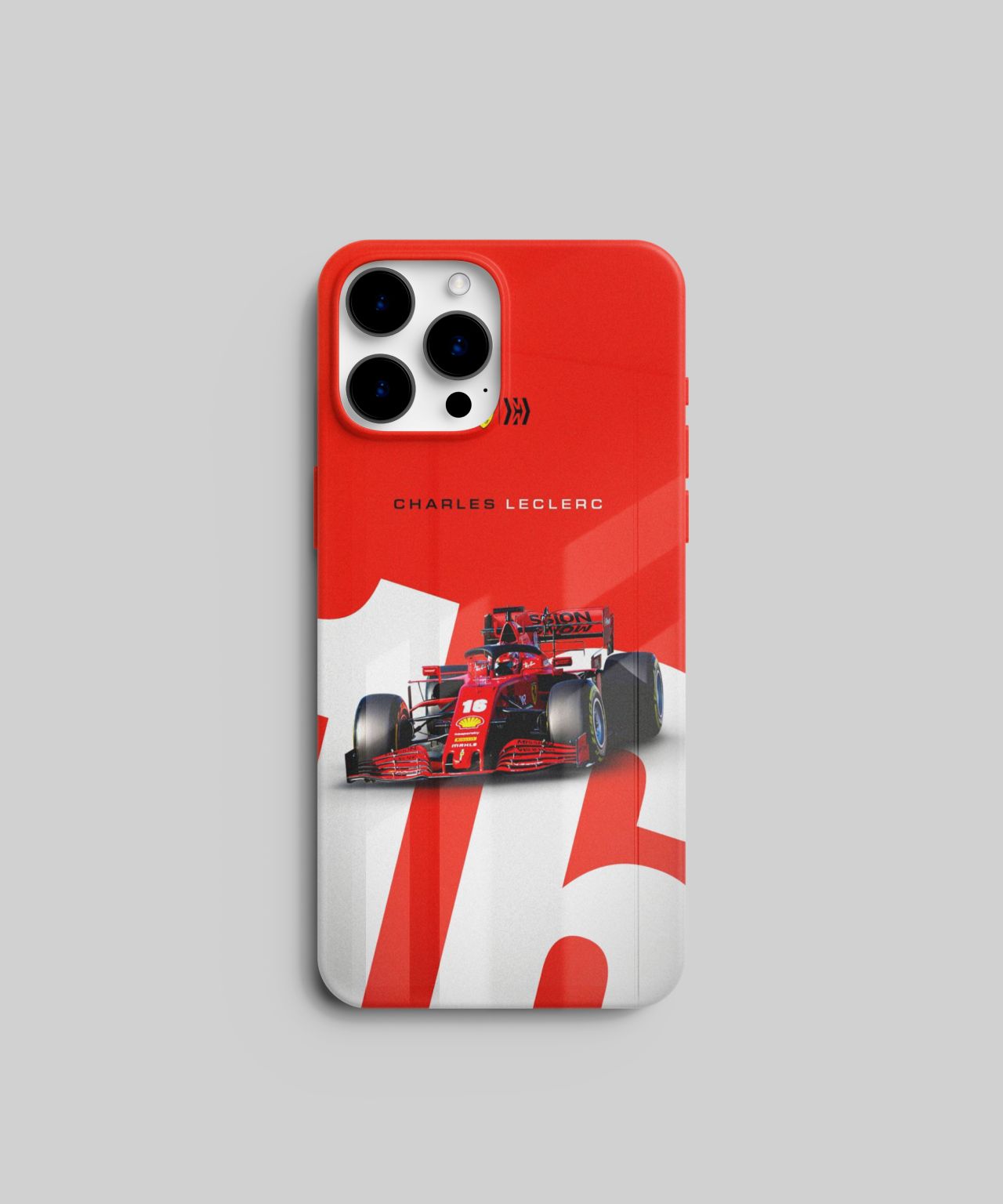 Charles Leclerc #16 Ferrari F1 Mobile Case 7 glass