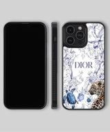 Christian Dior Blue Floral and Animal Design Phone Case 4