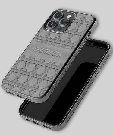 Christian Dior Grey Pattern Design Phone Case 3