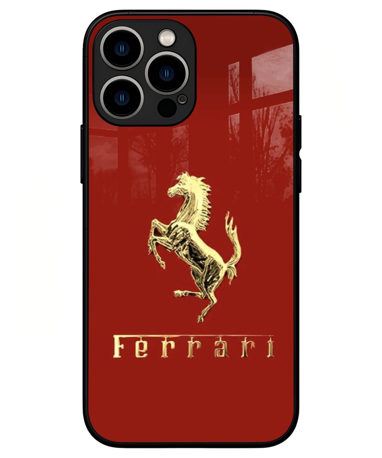 Classic Ferrari Logo iphone 13 pro max back cover 1