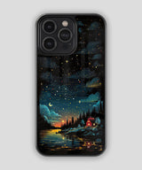 Cozy Cabin Starry Night Phone Case 1