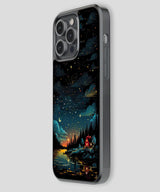 Cozy Cabin Starry Night Phone Case 2