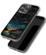 Cozy Cabin Starry Night Phone Case 3