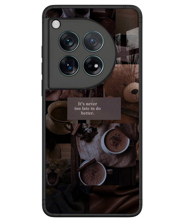 Cozy Coffee and Motivation Phone Case for OnePlus 12.