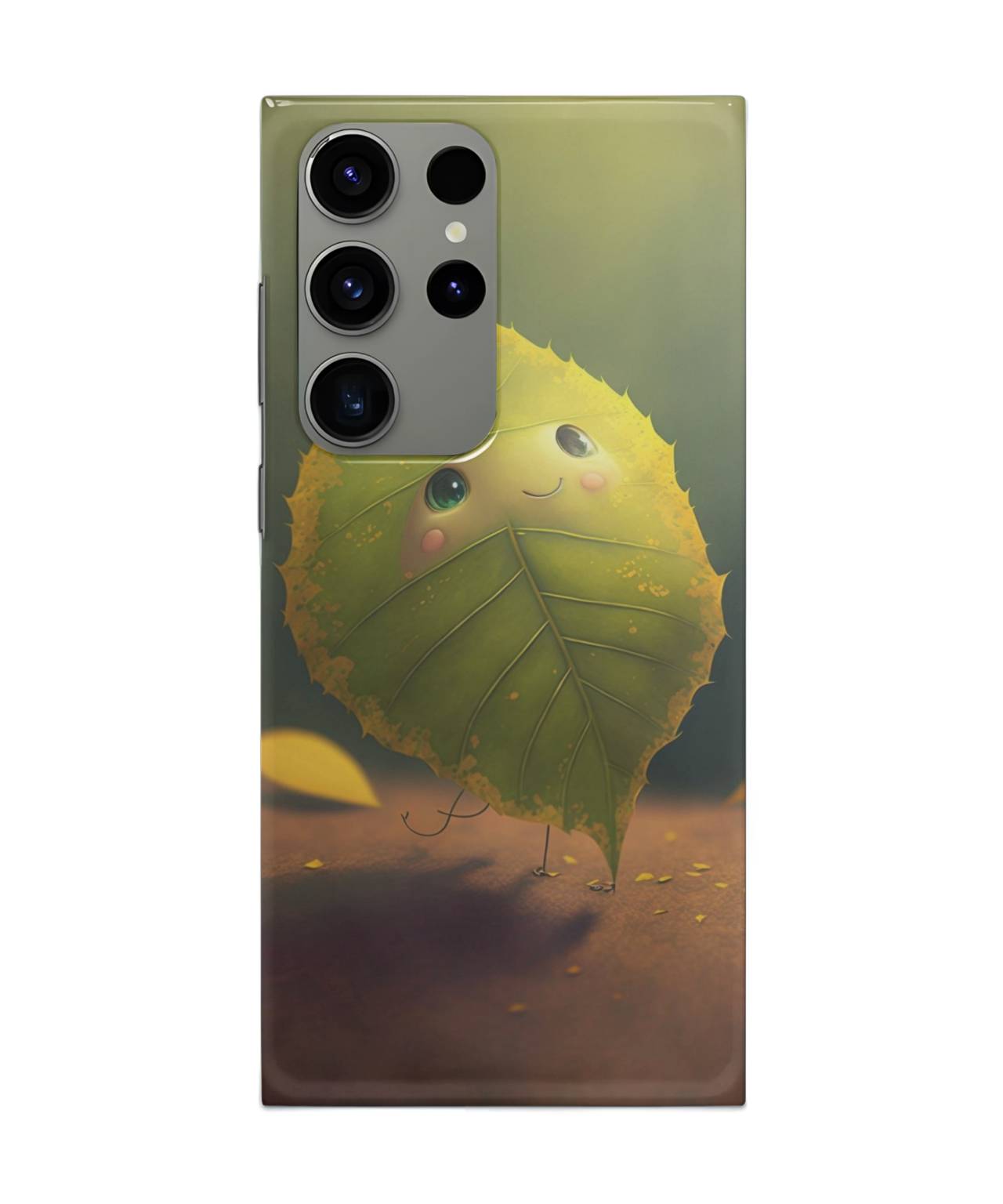 Cute Leaf Smile Mobile Case for Samsung s23 ultra 1