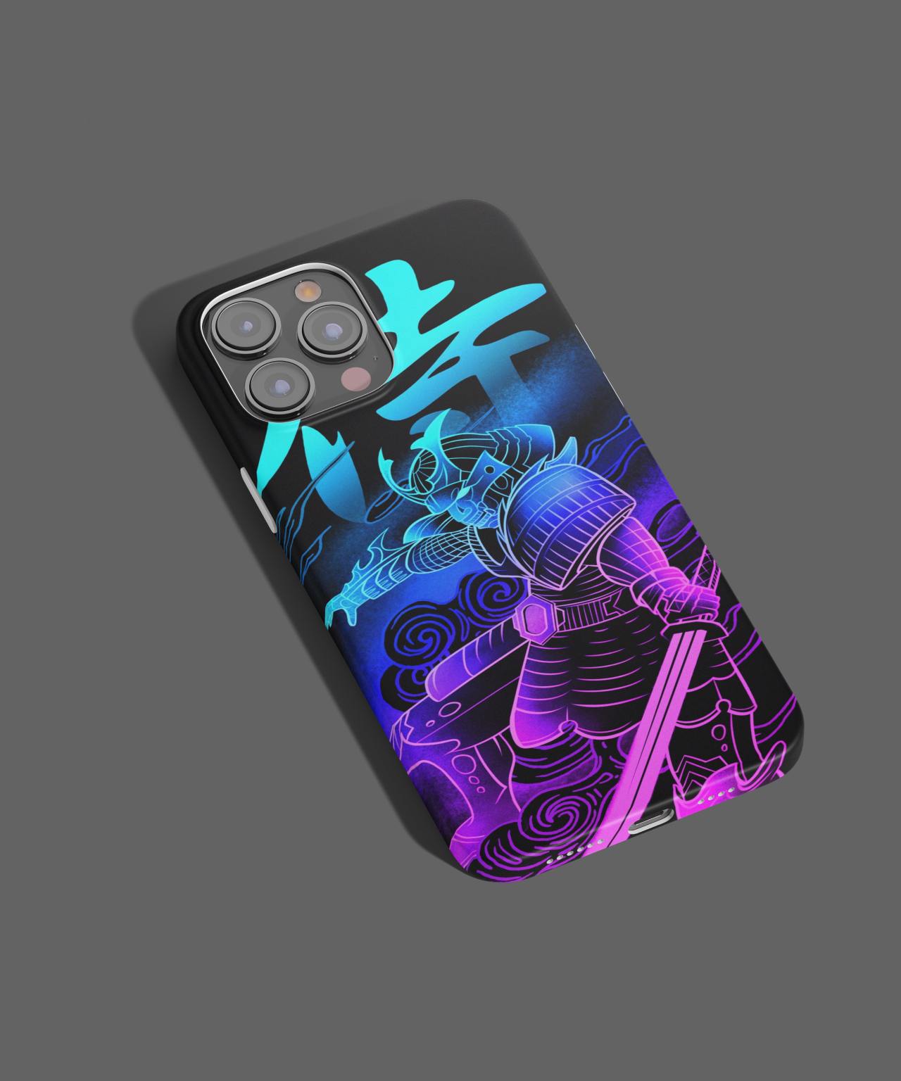 Cyberpunk Ninja Illustration Mobile Case 3