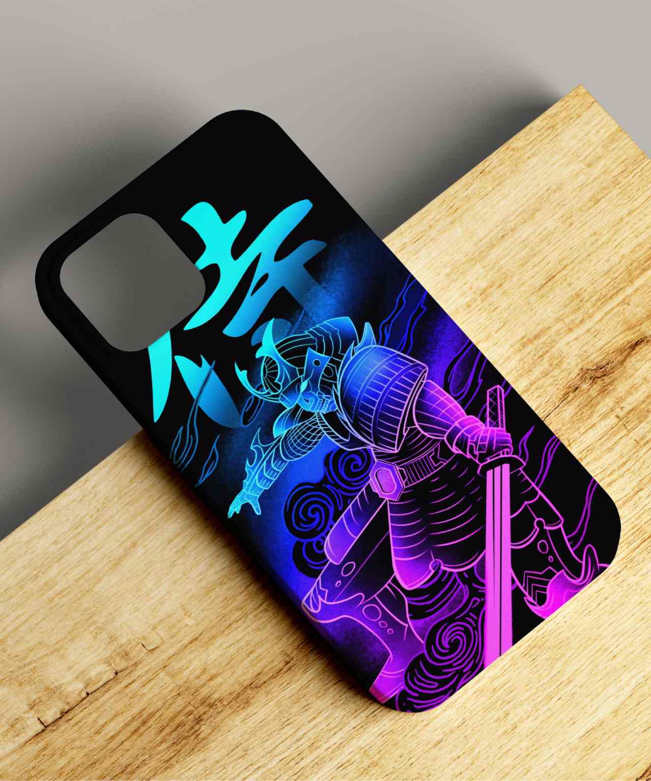 Cyberpunk Ninja Illustration Mobile Case 4