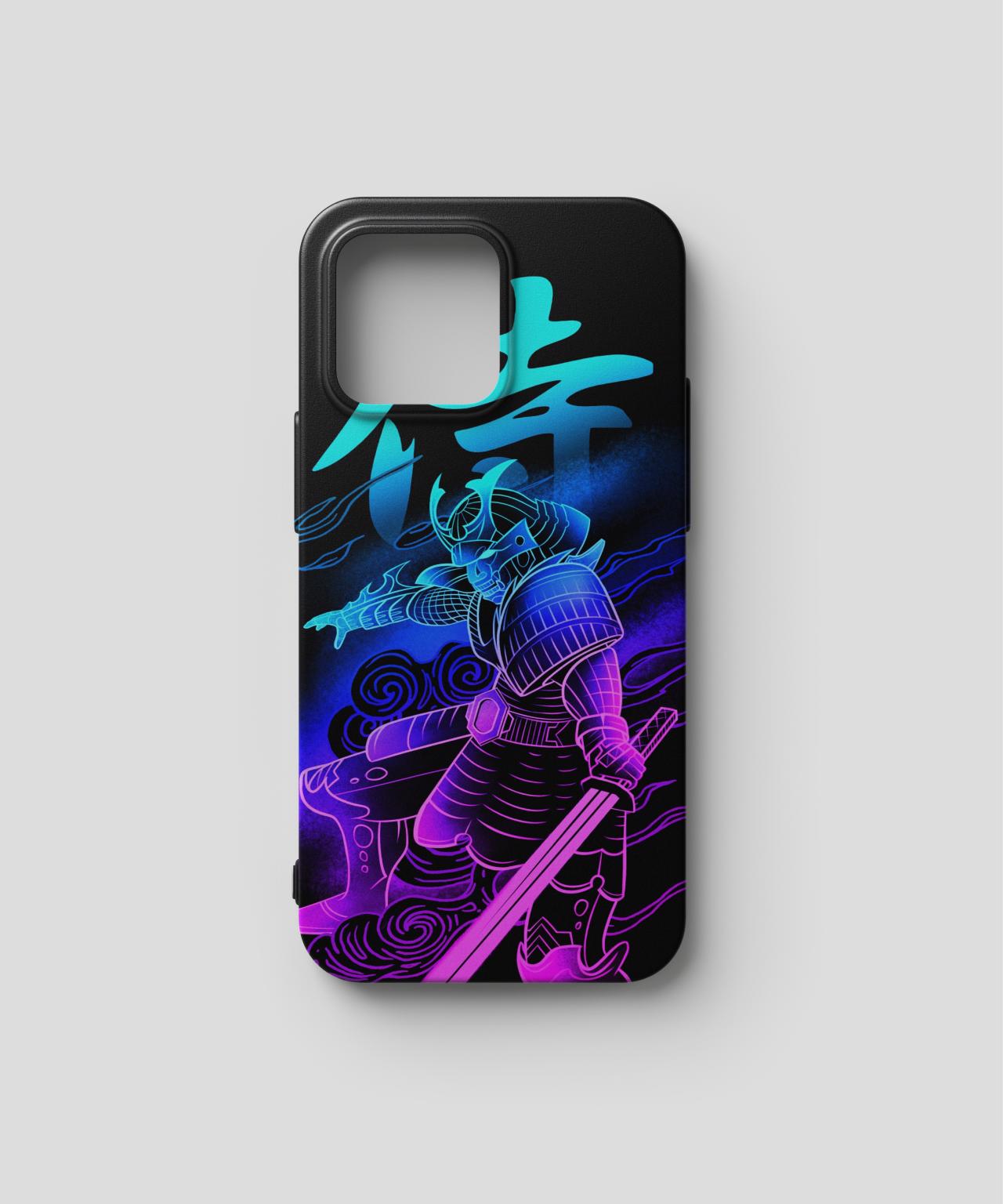 Cyberpunk Ninja Illustration Mobile Case 5