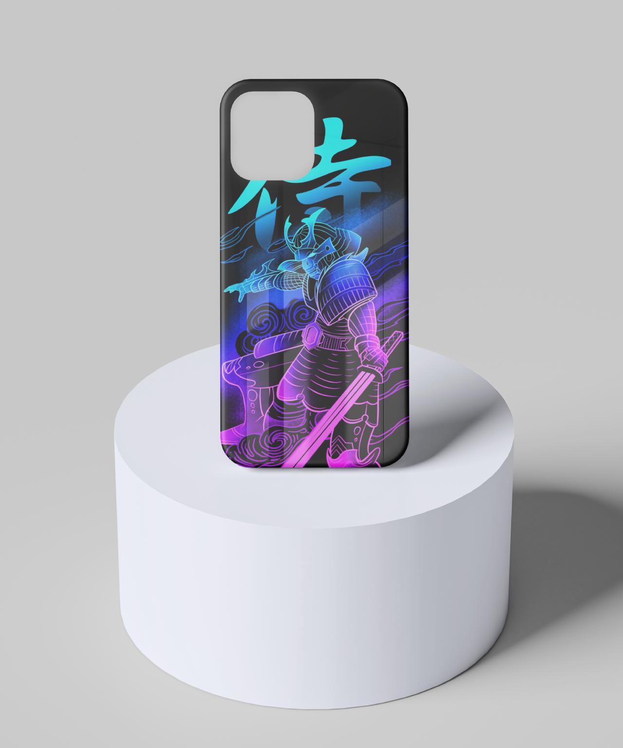 Cyberpunk Ninja Illustration Mobile Case 6