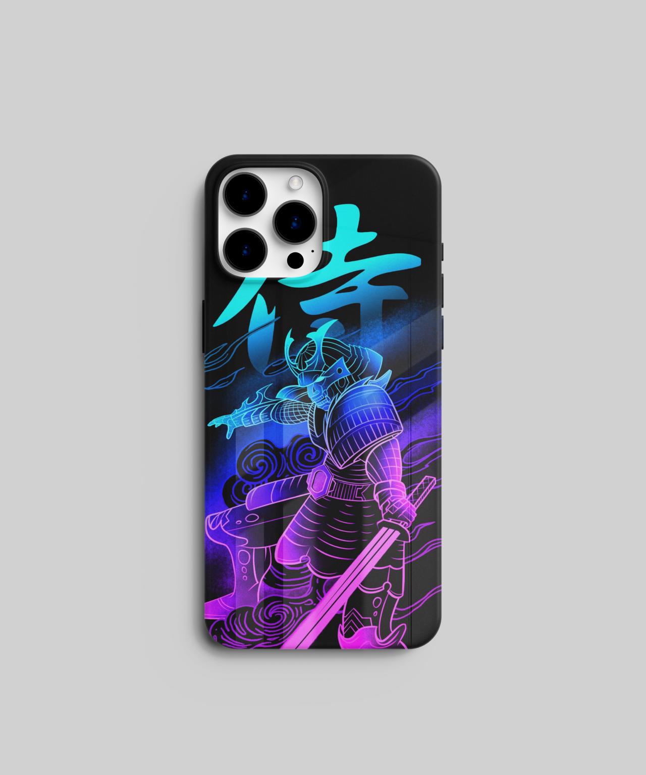 Cyberpunk Ninja Illustration Mobile Case 7 