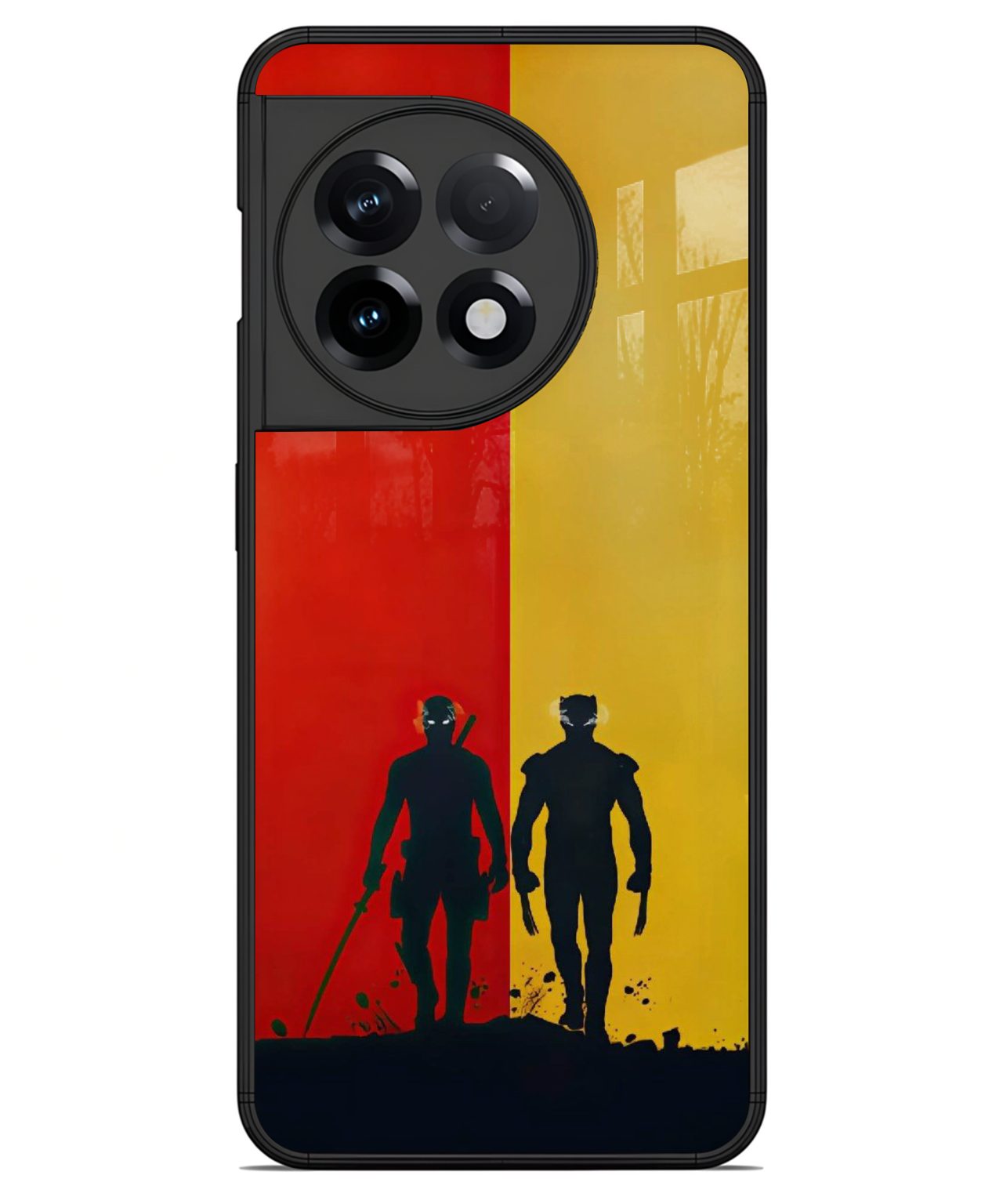 Deadpool and Wolverine Silhouette Phone Case for OnePlus 11R 1