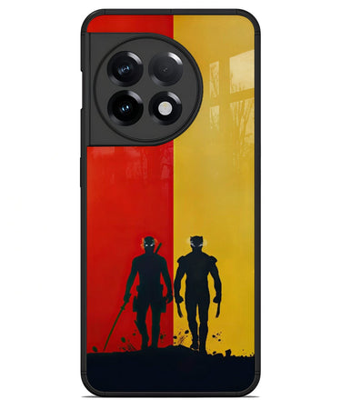 Deadpool and Wolverine Silhouette Phone Case for OnePlus 11R 1