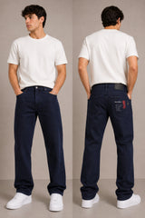 Men's Frost Grey Baggy Fit Jeans