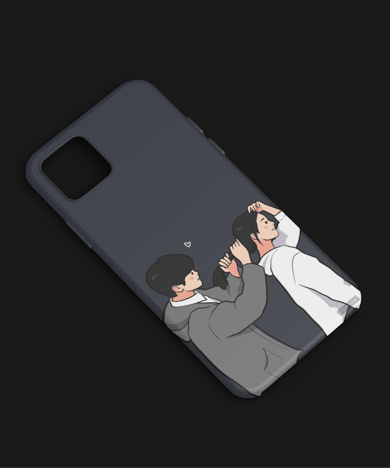 Best Friend Boy and Girl Cute Hair-Manage Mobile Case 5