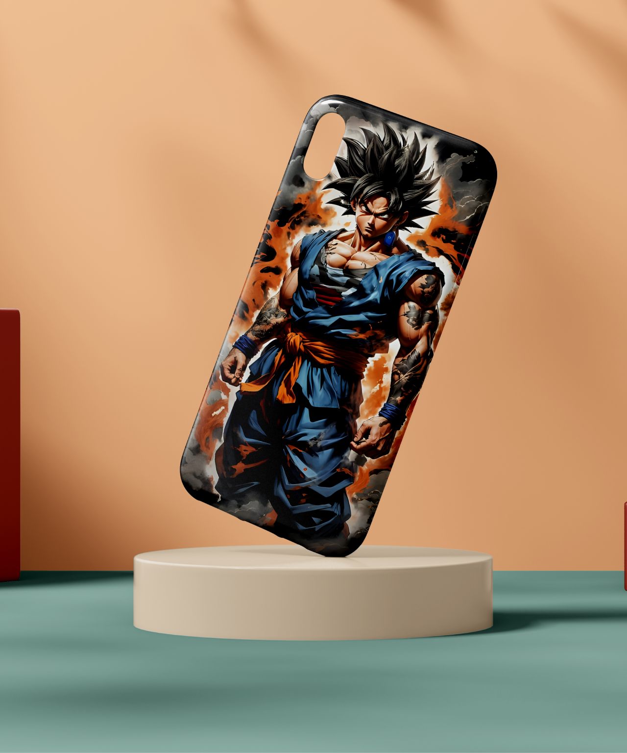 Dragon Ball Z Goku Under Thunder Mode Mobile Case 1