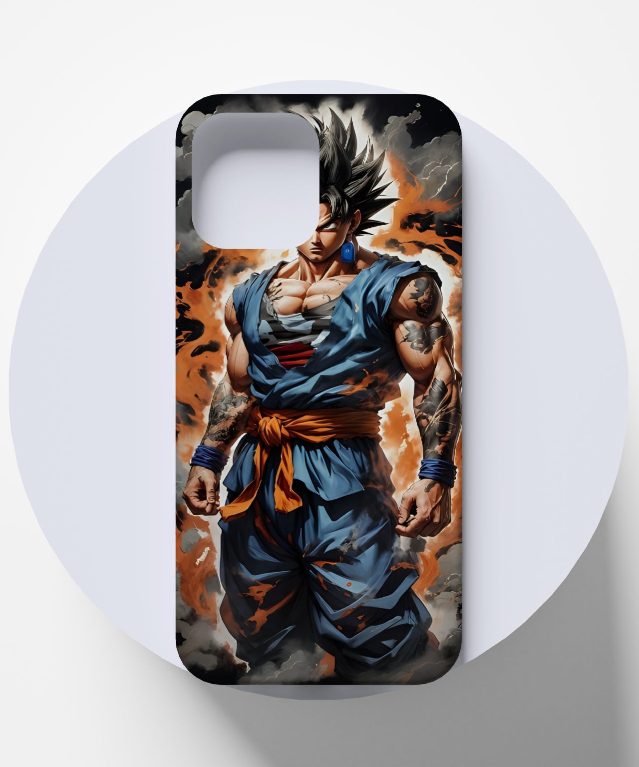 Dragon Ball Z Goku Under Thunder Mode Mobile Case 4