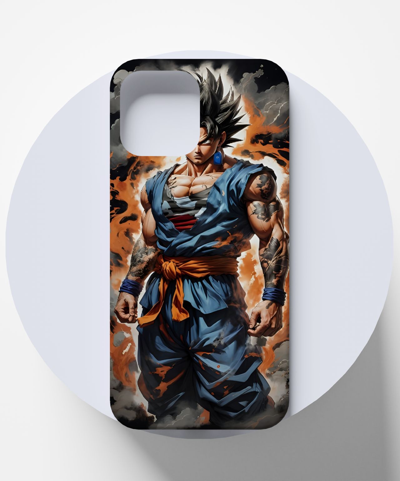 Dragon Ball Z Goku Under Thunder Mode Mobile Case 6