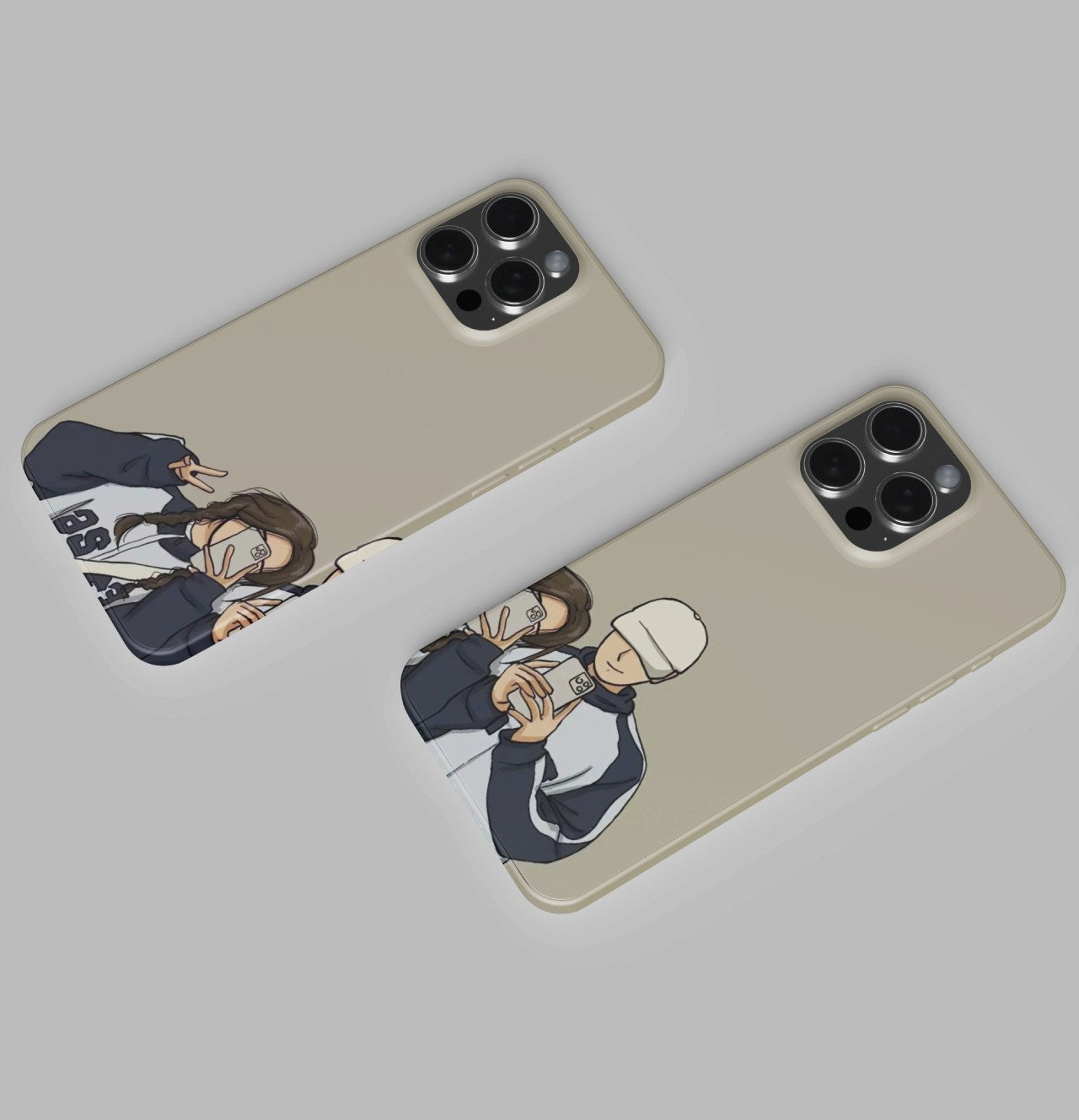 Duo Best Friends Girl and Boy Mobile Case 4