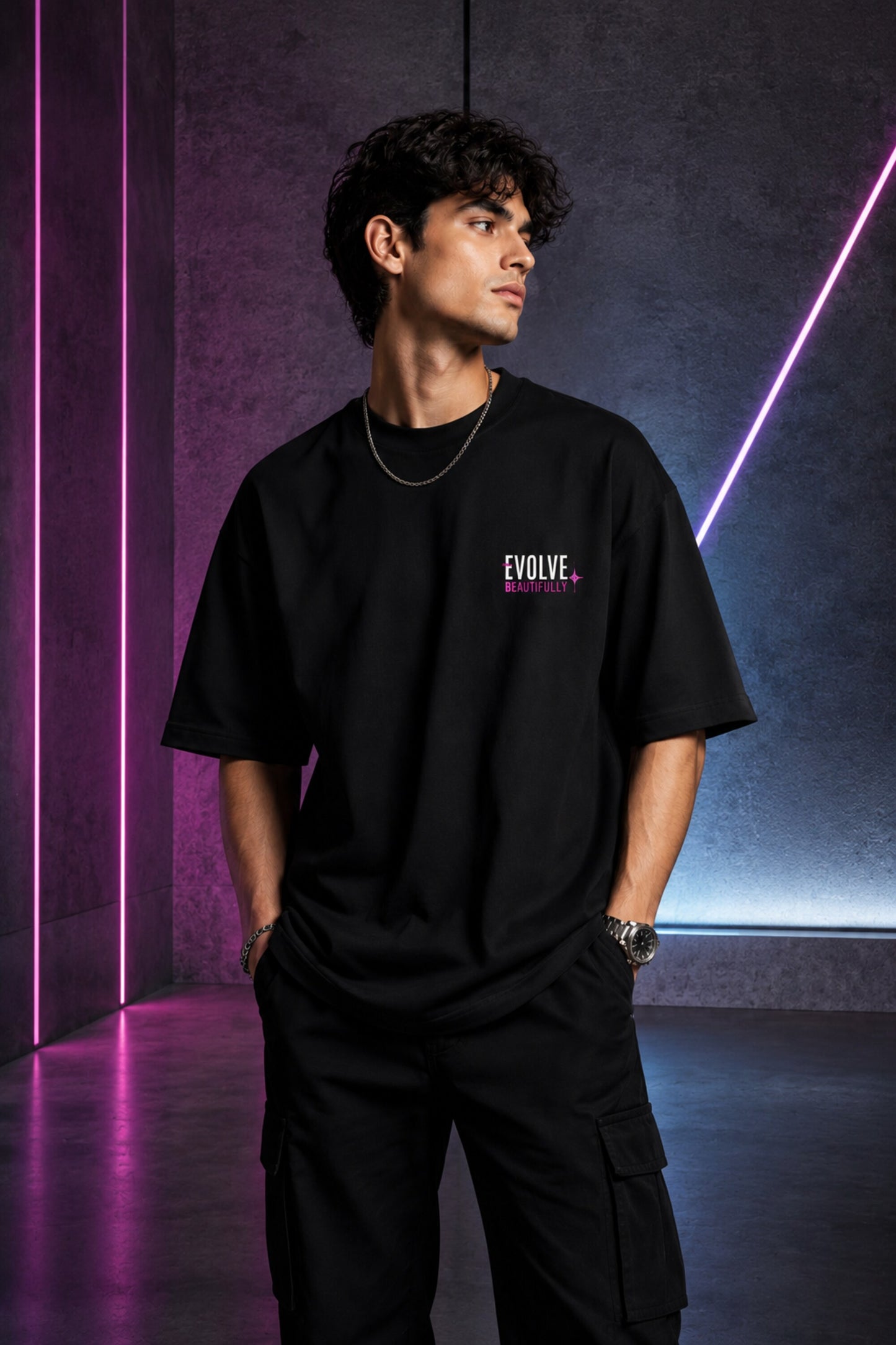 White black unisex oversized t shirt 3D holographic butterfly Symbol of Beauty Growth back graphic pink barcode POPCASE aesthetic tee