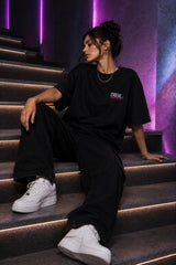 White black unisex oversized t shirt 3D holographic butterfly Symbol of Beauty Growth back graphic pink barcode POPCASE aesthetic tee