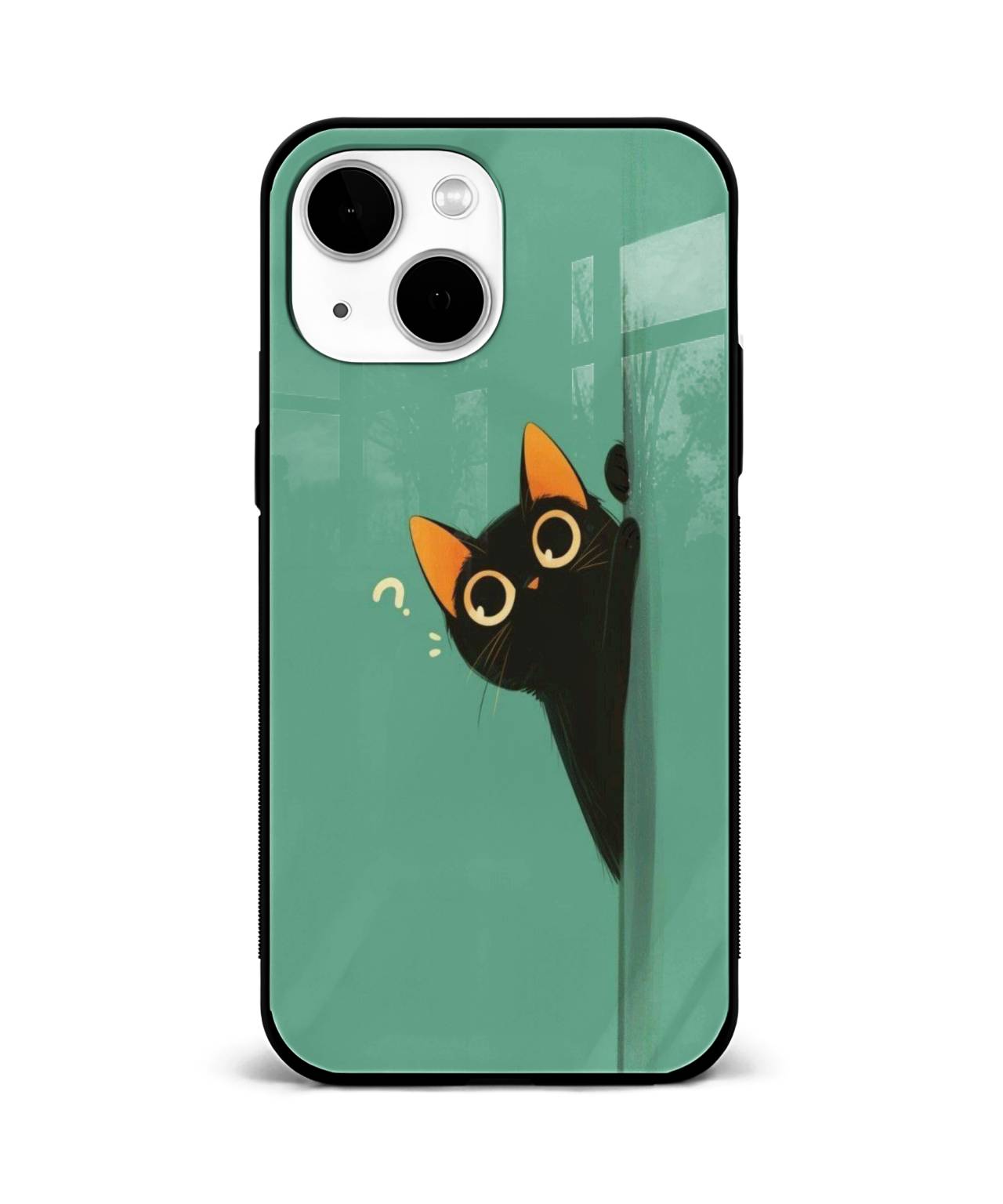 Elegant Black Cat Mobile Case 1