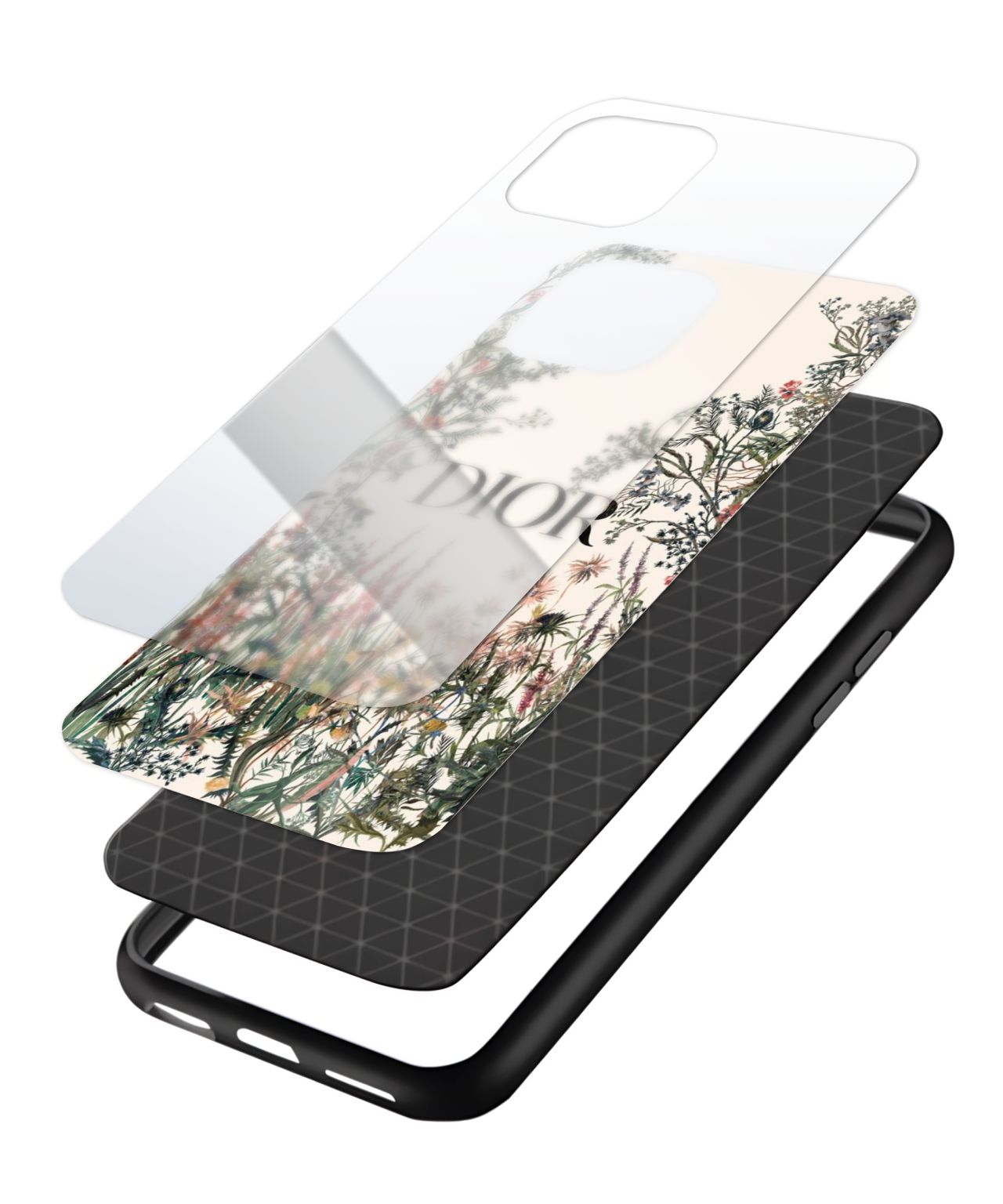 Elegant Floral Dior-Inspired Phone Case and Cover 3