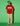 Person wearing a Punjab red t-shirt with text on a green background