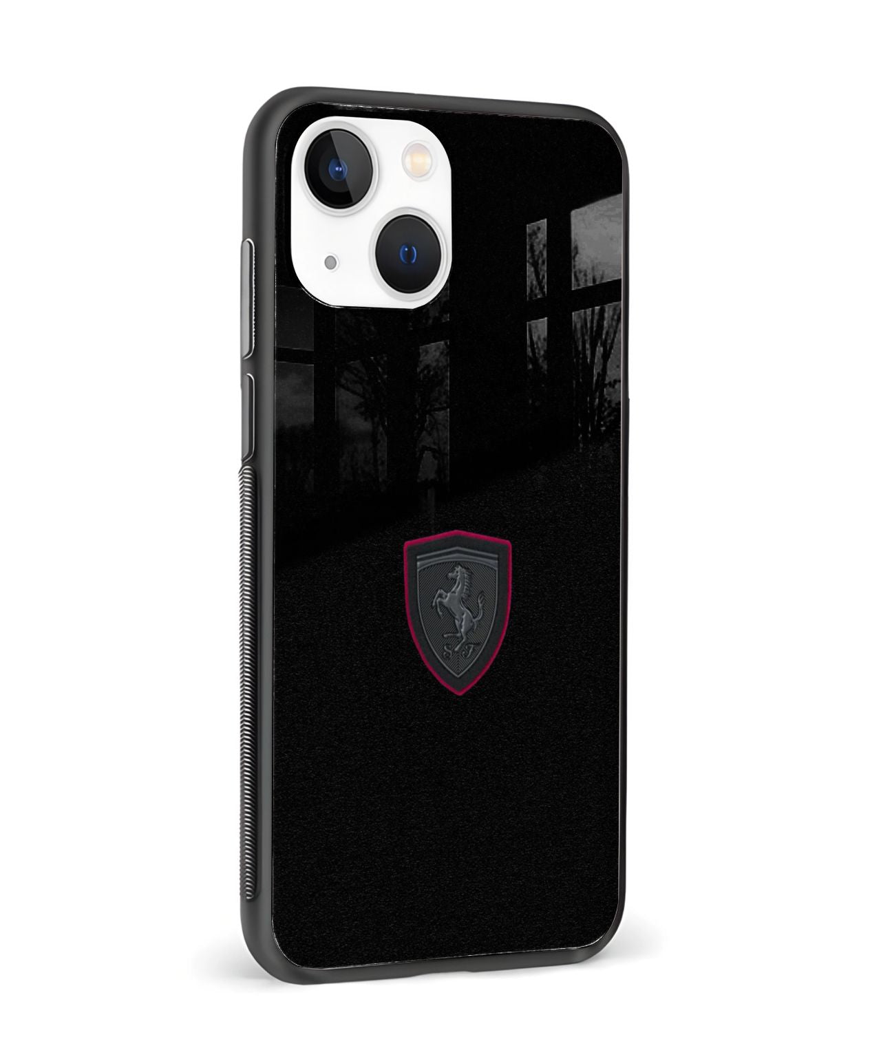 Ferrari Black Sublimation Glass Case 4