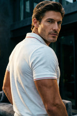 White Ferrari F1 Racing Polo T-Shirt for Men 3