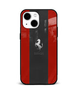 Ferrari Horse Carbon Logo Glass Case 1