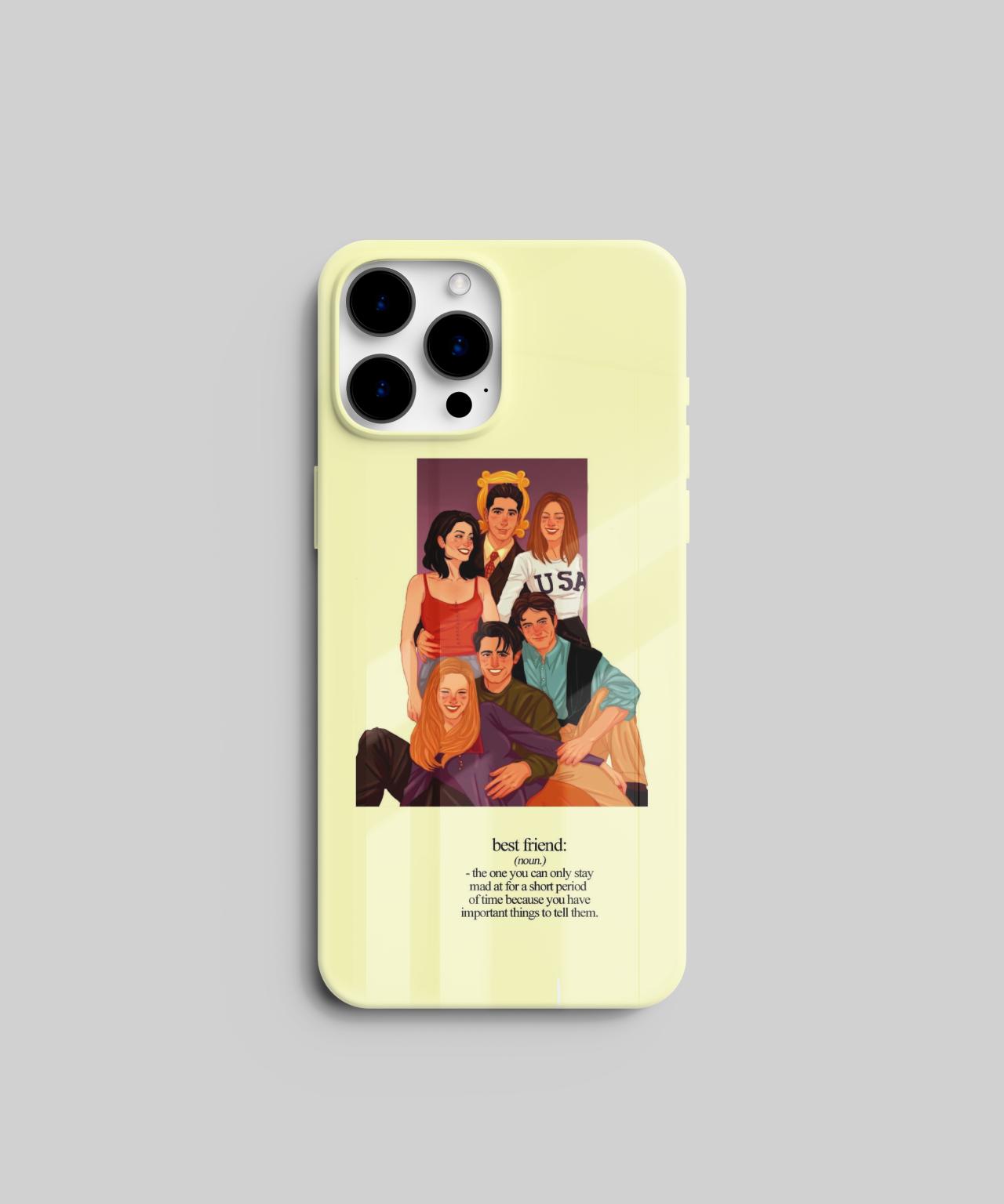 Friends Series Oil Paint Mobile Case 7 glass