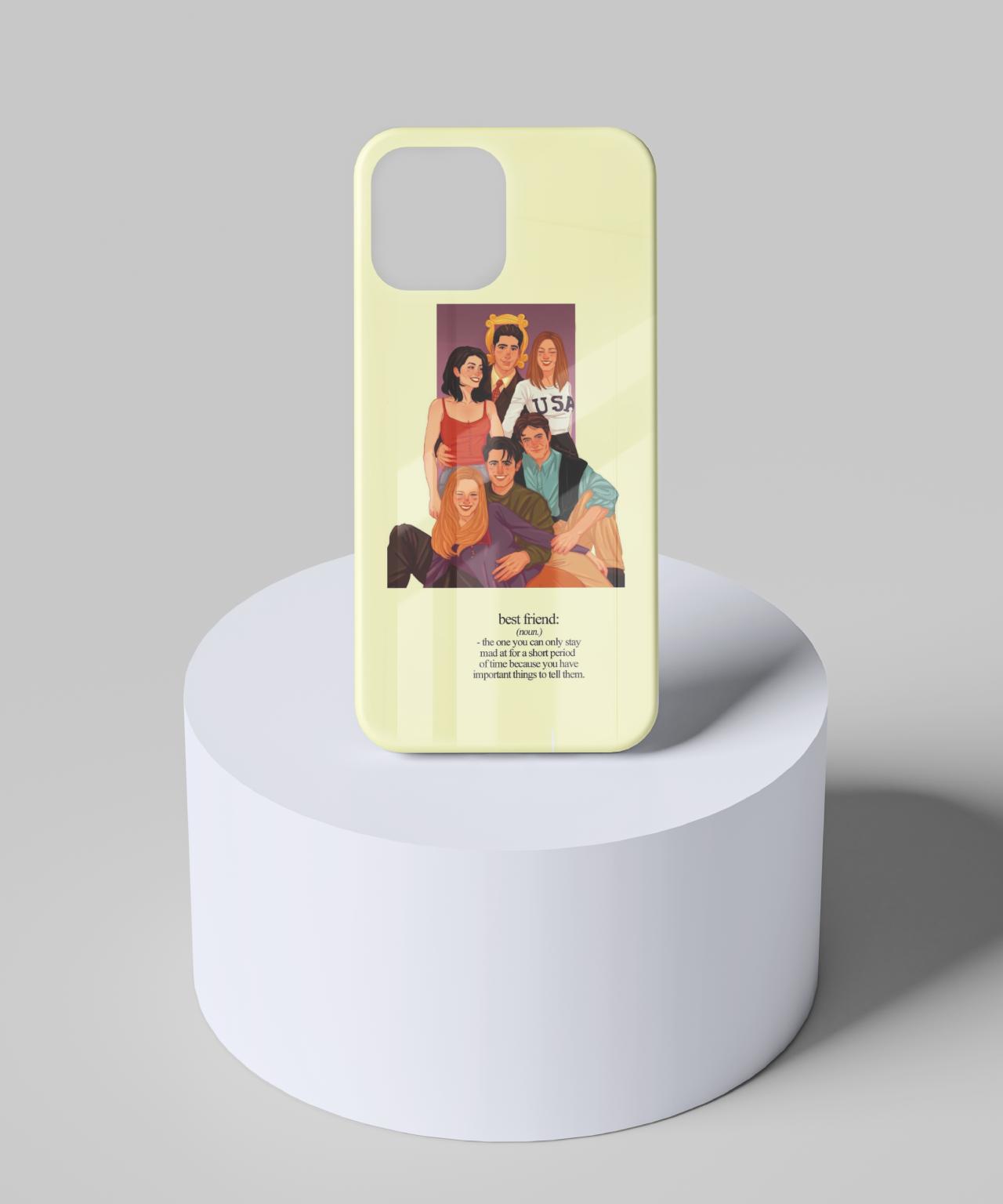 Friends Series Oil Paint Mobile Case 6 glass