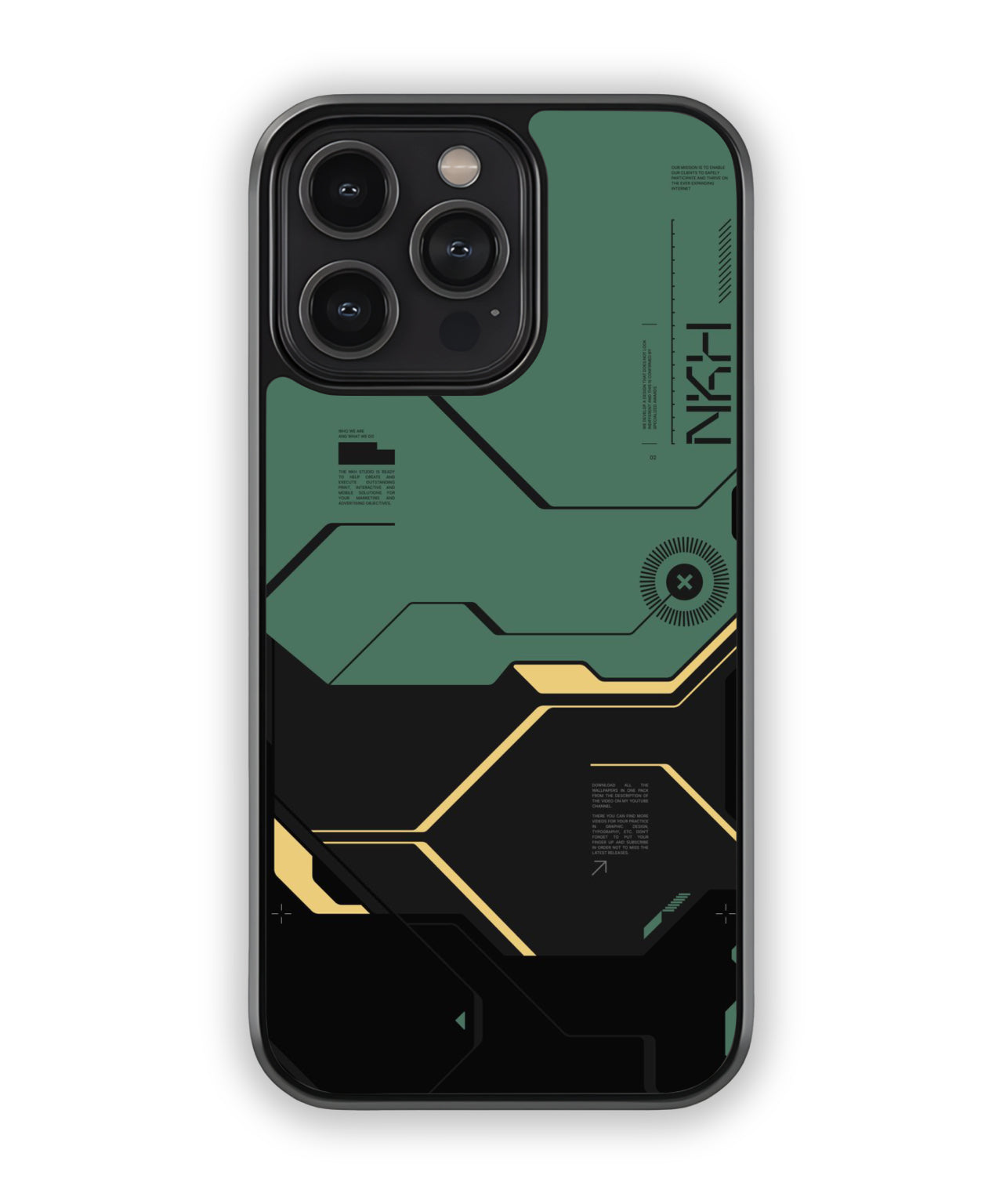 Full Metal Mobile Tech Circuit Cover Case – Bold, Futuristic Protection