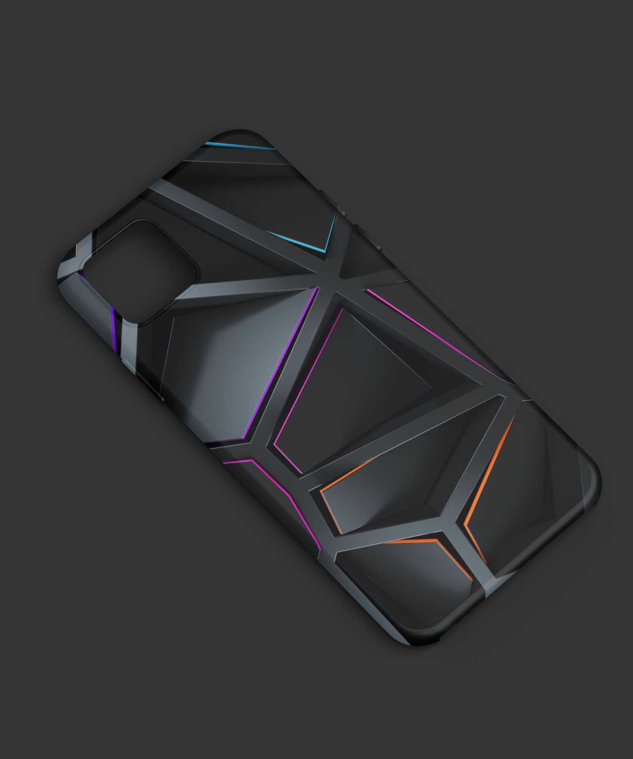 Geometric Noir Design Mobile Case - PopCase
