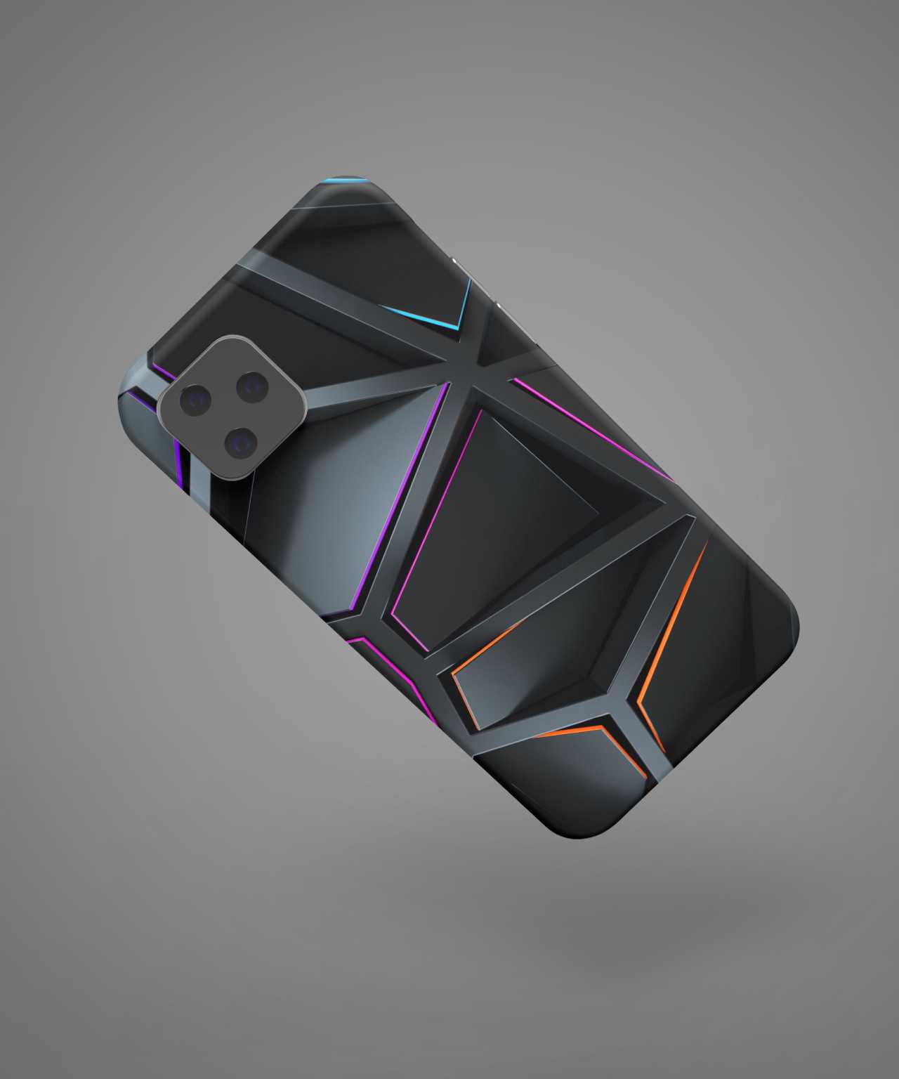 Geometric Noir Design Mobile Case - PopCase