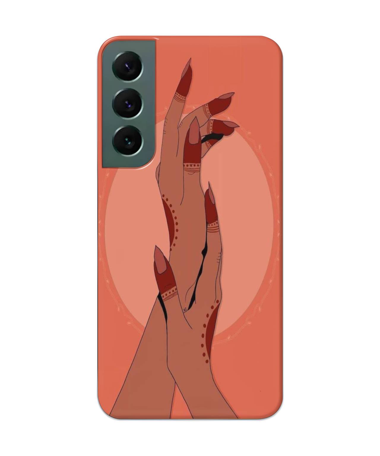 Girl with Wedding Mehndi Mobile Case for Samsung s22 1
