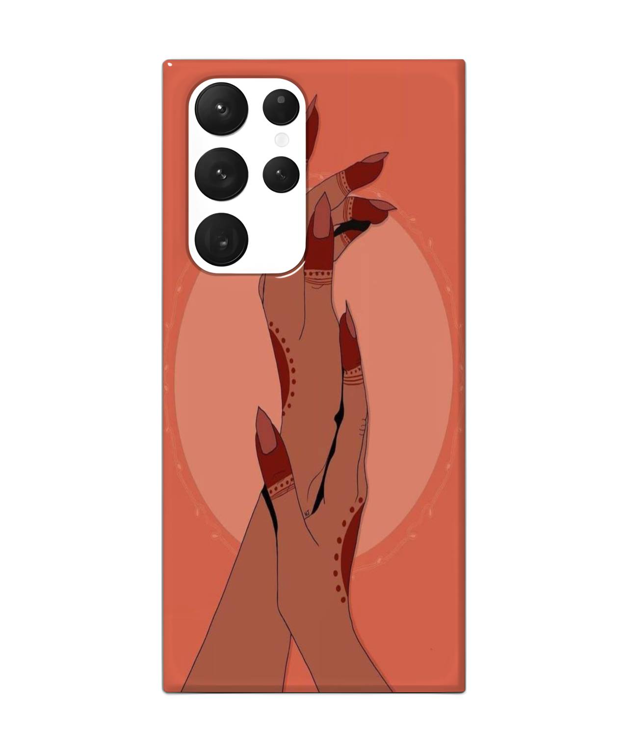 Girl with Wedding Mehndi Mobile Case for Samsung s22 ultra 1