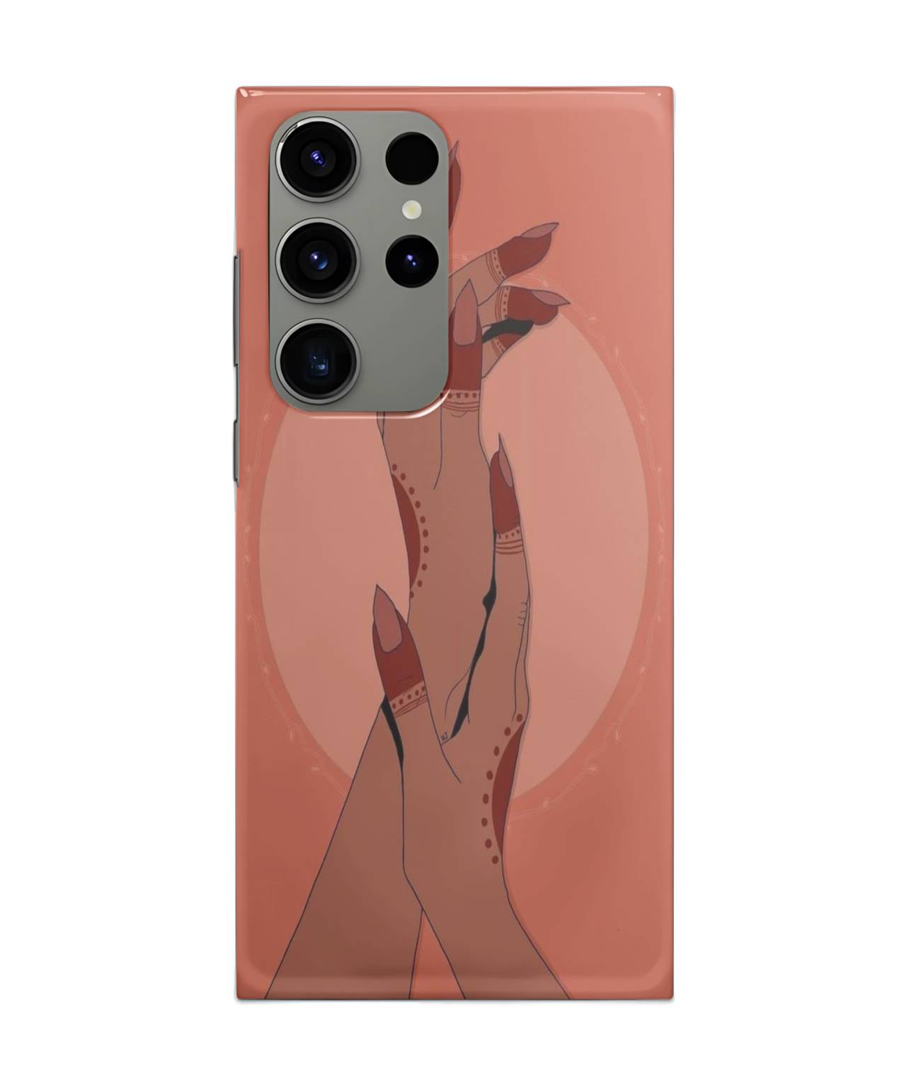Girl with Wedding Mehndi Mobile Case for Samsung s23 ultra 1