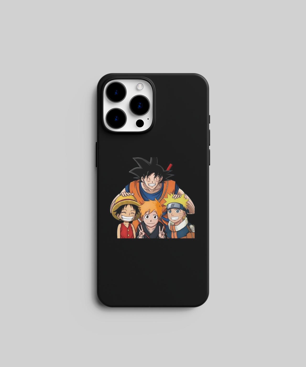 Goku Luffy Naruto Trio Phone Case and Cover 1