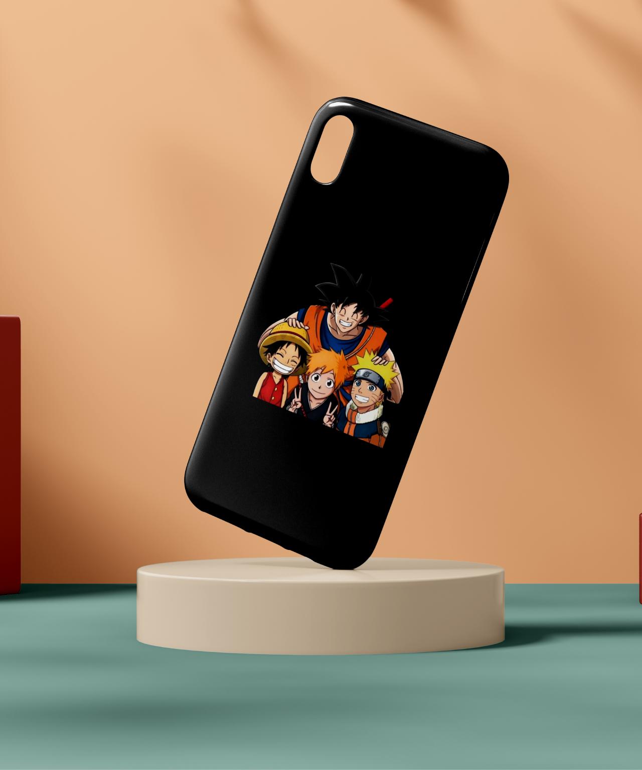 Goku Luffy Naruto Trio Phone Case and Cover 2