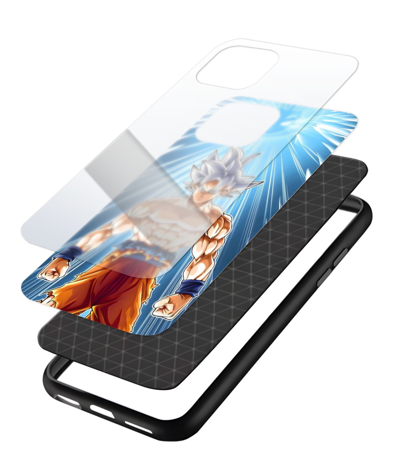 Goku’s Fiery Aura Phone Case and Cover 3