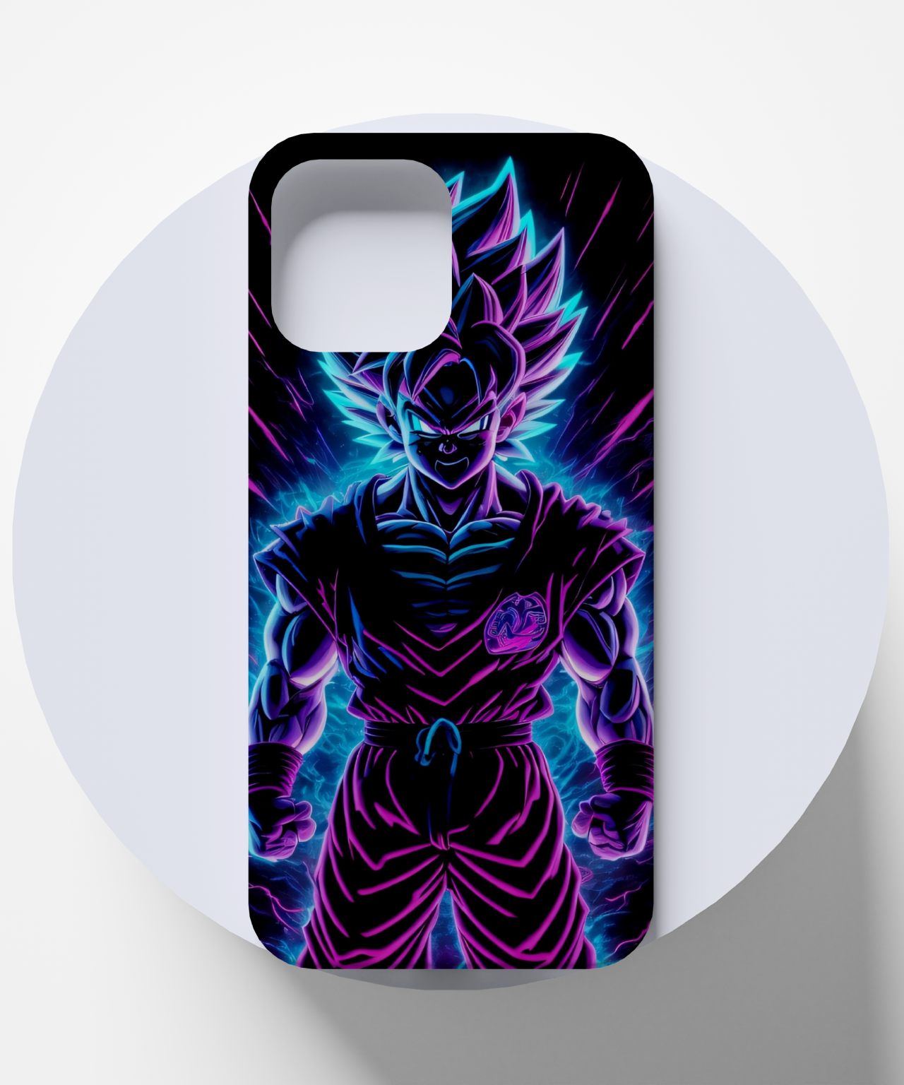 Goku with Dark Lighting Effect Mobile Case 4